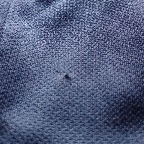 Nike Jacket Men M DARK BLUE RED zipper Long Sleeve Collar Fit Dry Pockets USED - Picture 5 of 8